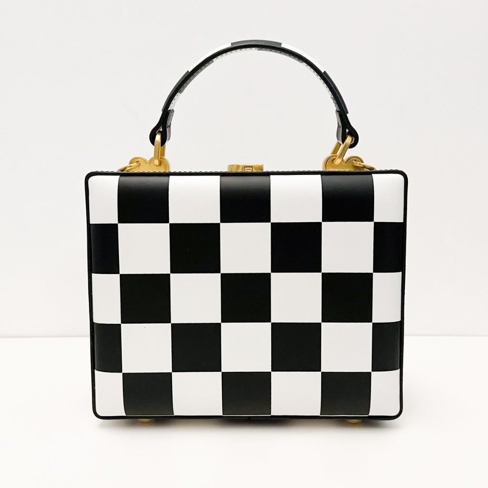 Brandon Blackwood Black and White Checkered Bag - Picture 5 of 16